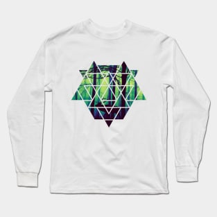 Triangle of Misty Forest Long Sleeve T-Shirt